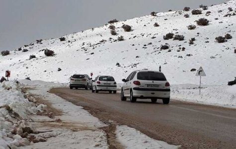 بارش برف و باران در جاده‌های ۱۰ استان کشور