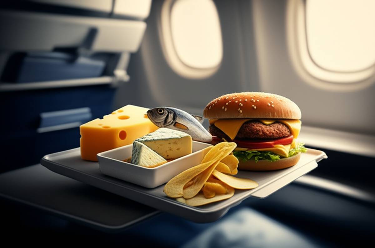غذاهایی که نباید در هواپیما بخورید | پروازی بدون مشکل