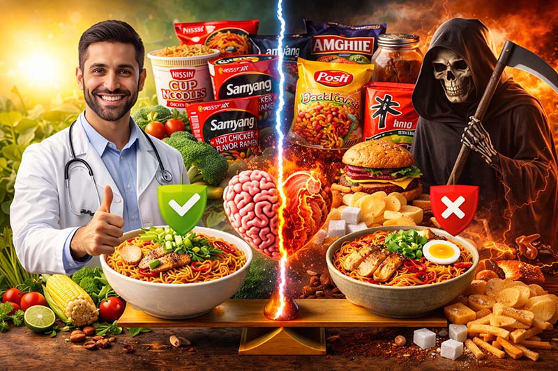 فواید و مضرات نودل خارجی برای سلامتی