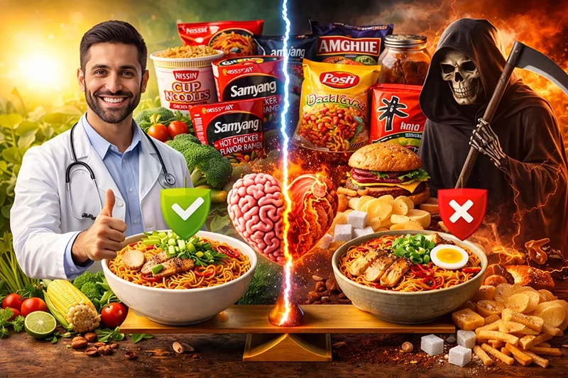 فواید و مضرات نودل خارجی برای سلامتی