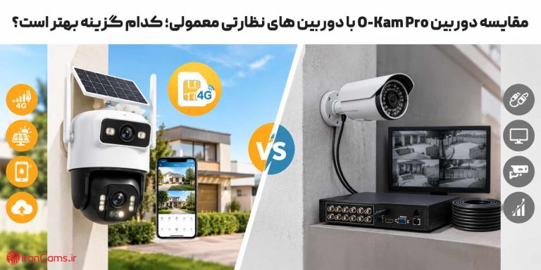 مقایسه دوربین Okam Pro با دوربین های نظارتی معمولی؛ کدام گزینه بهتر است؟